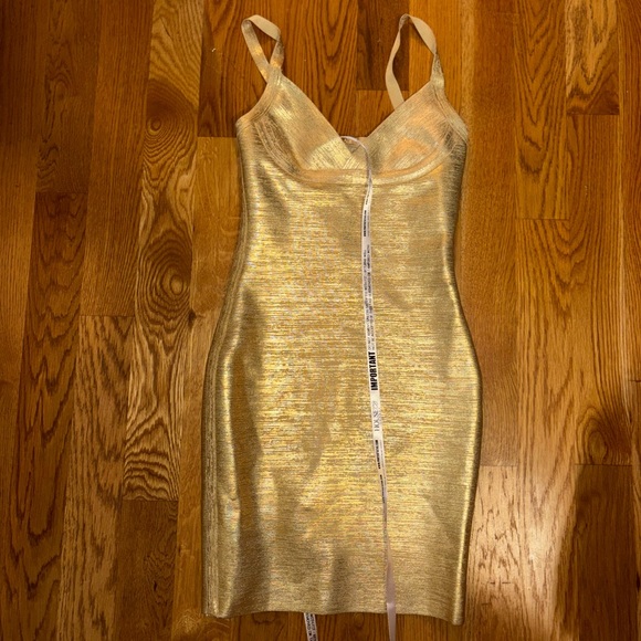 House of CB Dresses & Skirts - House of CB Shimmering Gold Bandage Dress